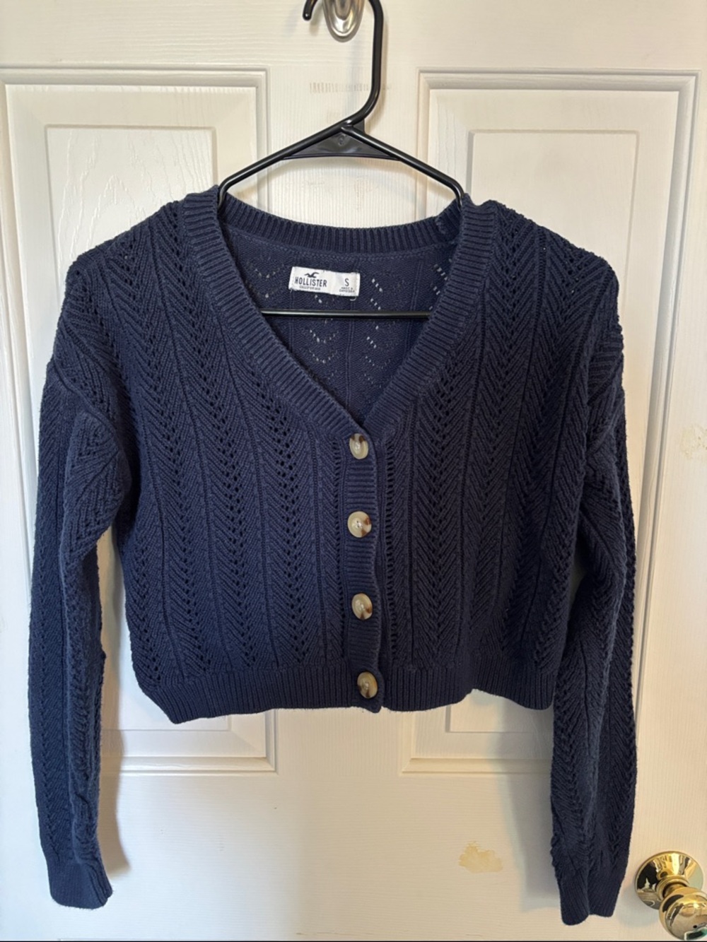 Cropped Knitted Cardigan